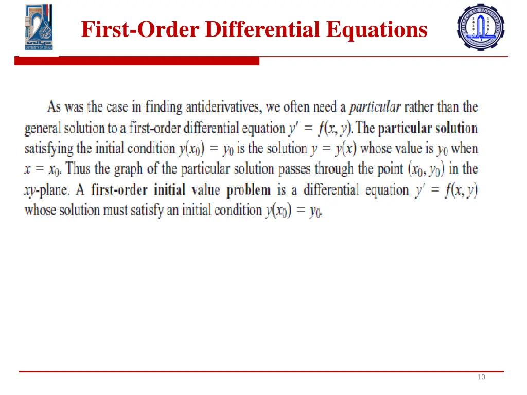 first order differential equations 7