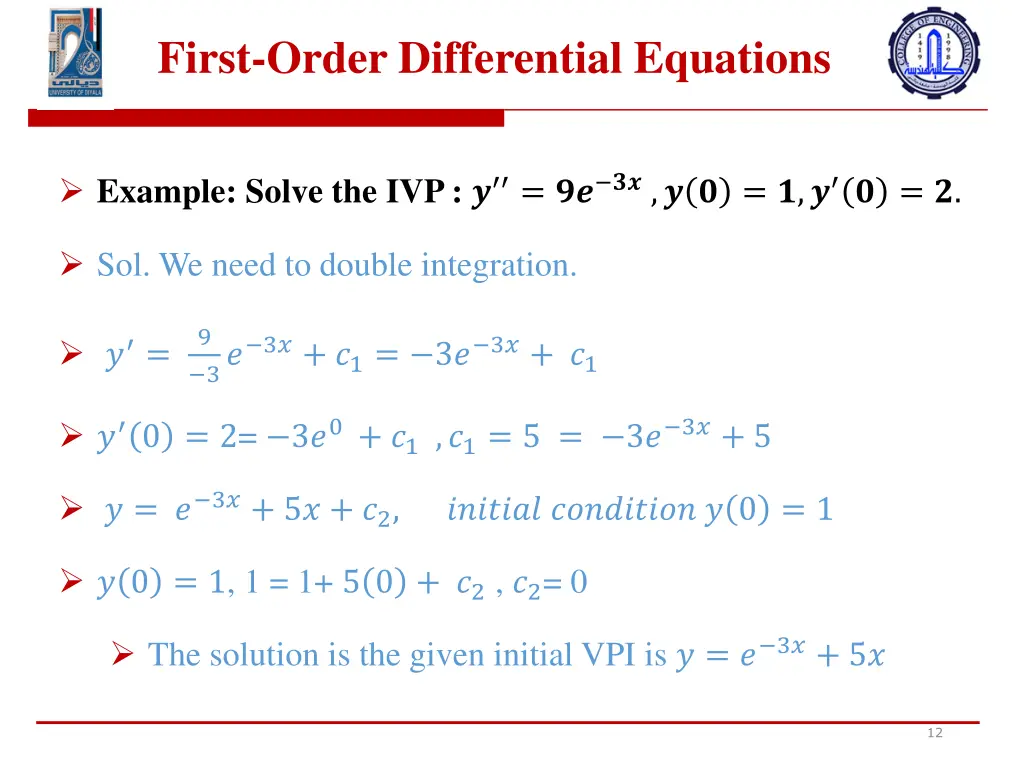 first order differential equations 9