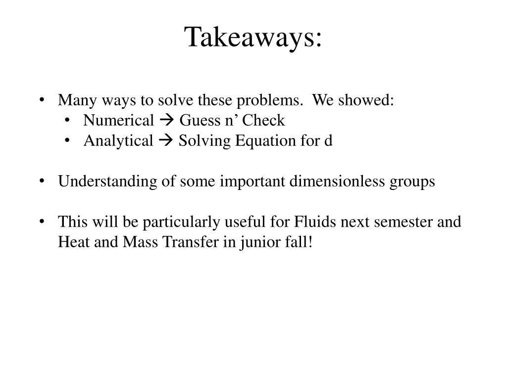 takeaways