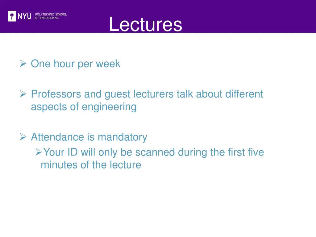 lectures