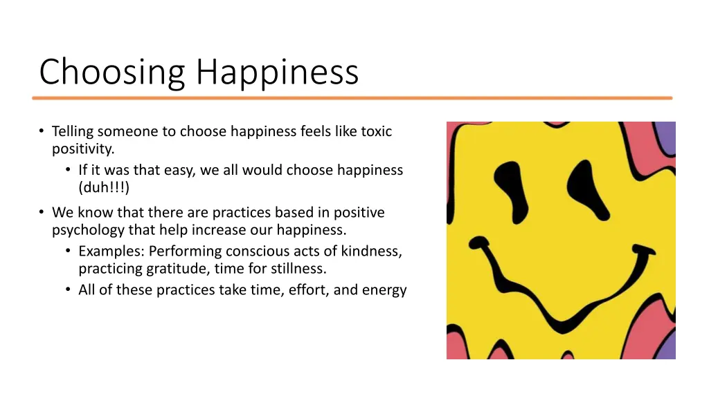 choosing happiness