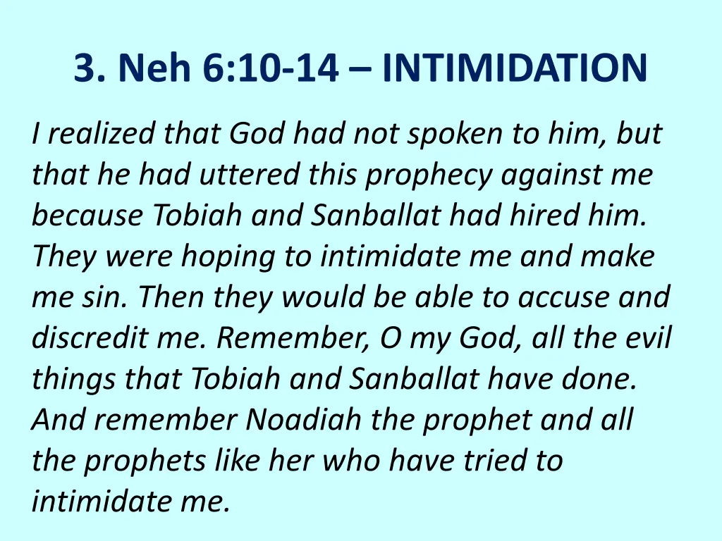 3 neh 6 10 14 intimidation 1