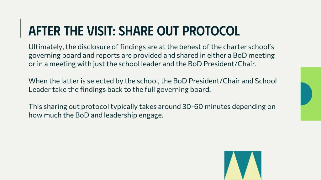 after the visit share out protocol
