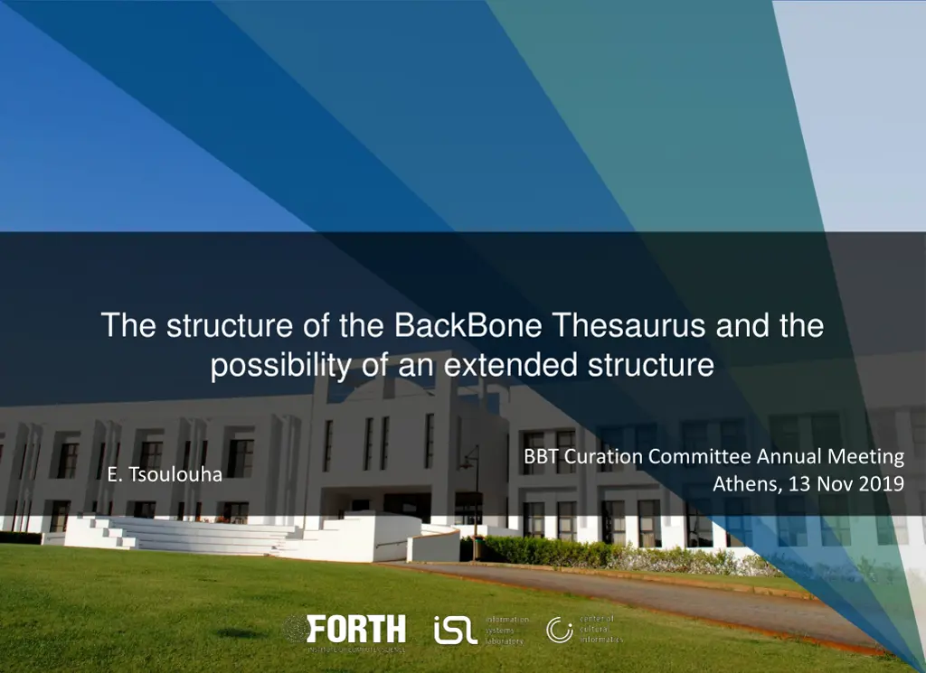 the structure of the backbone thesaurus