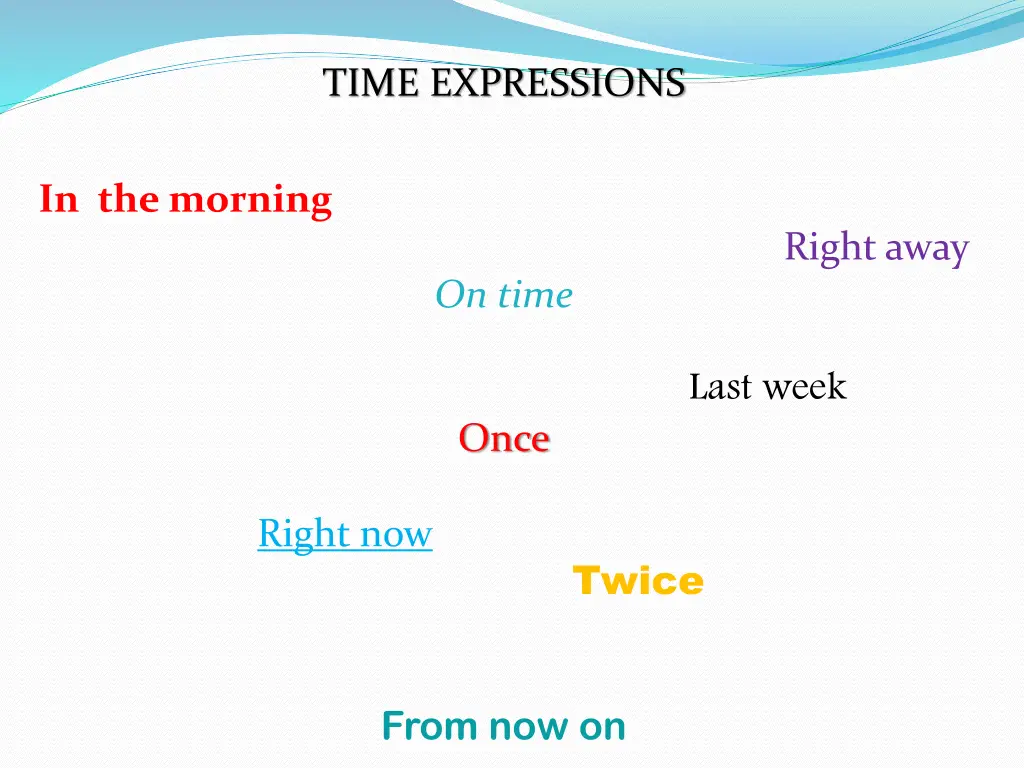time expressions