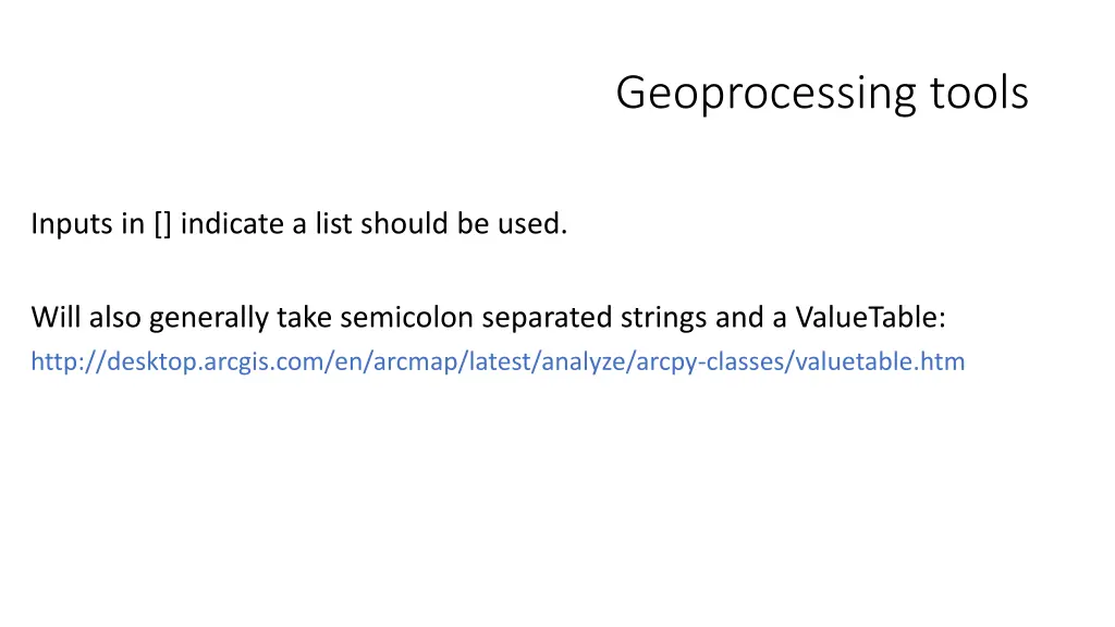 geoprocessing tools 1