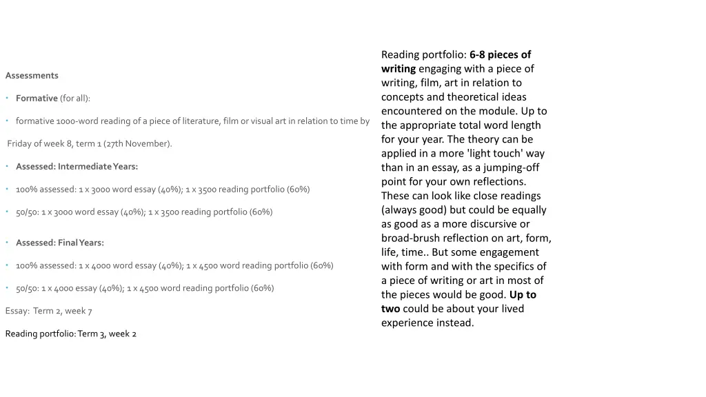 reading portfolio 6 8 pieces of writing engaging