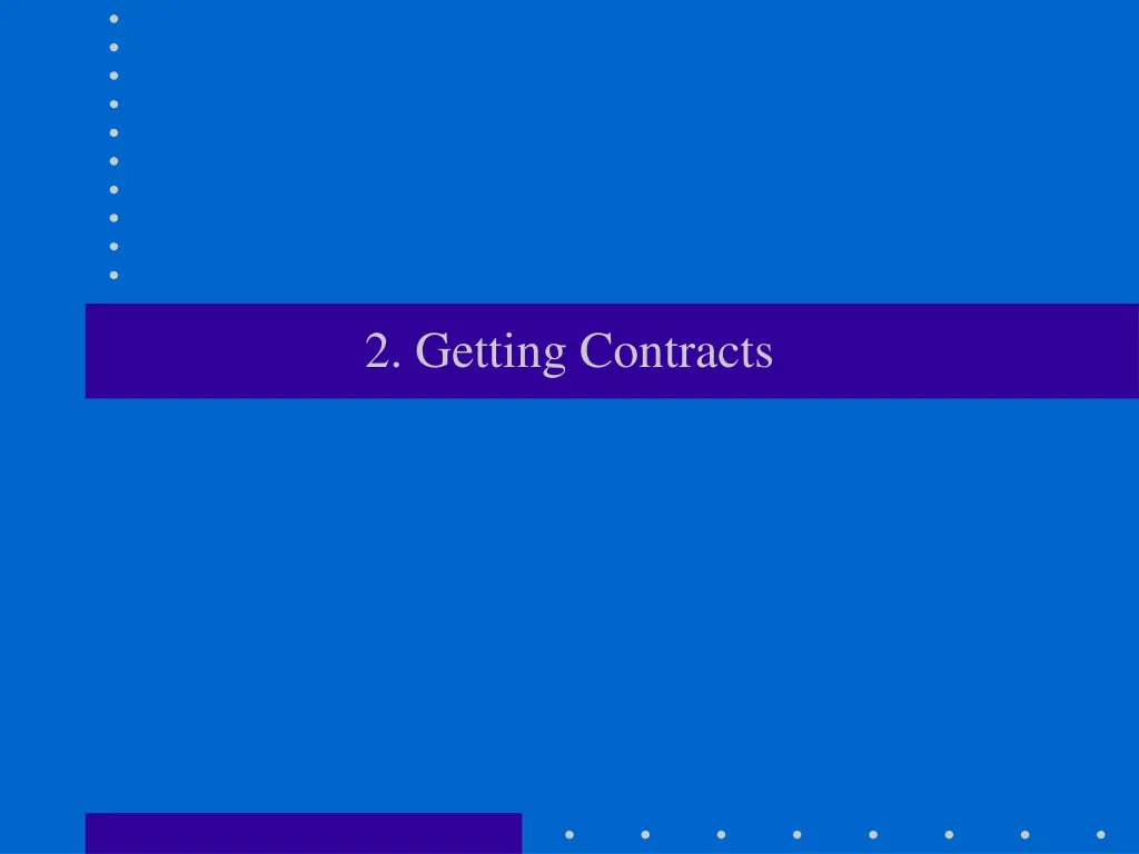 2 getting contracts