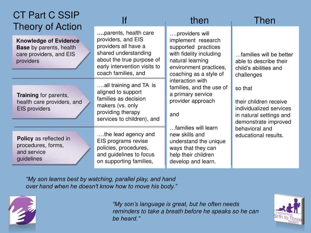 ct part c ssip theory of action