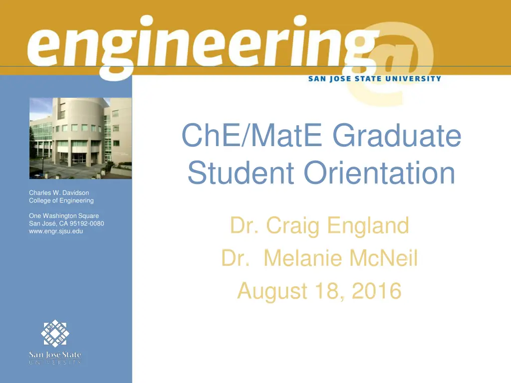 che mate graduate student orientation