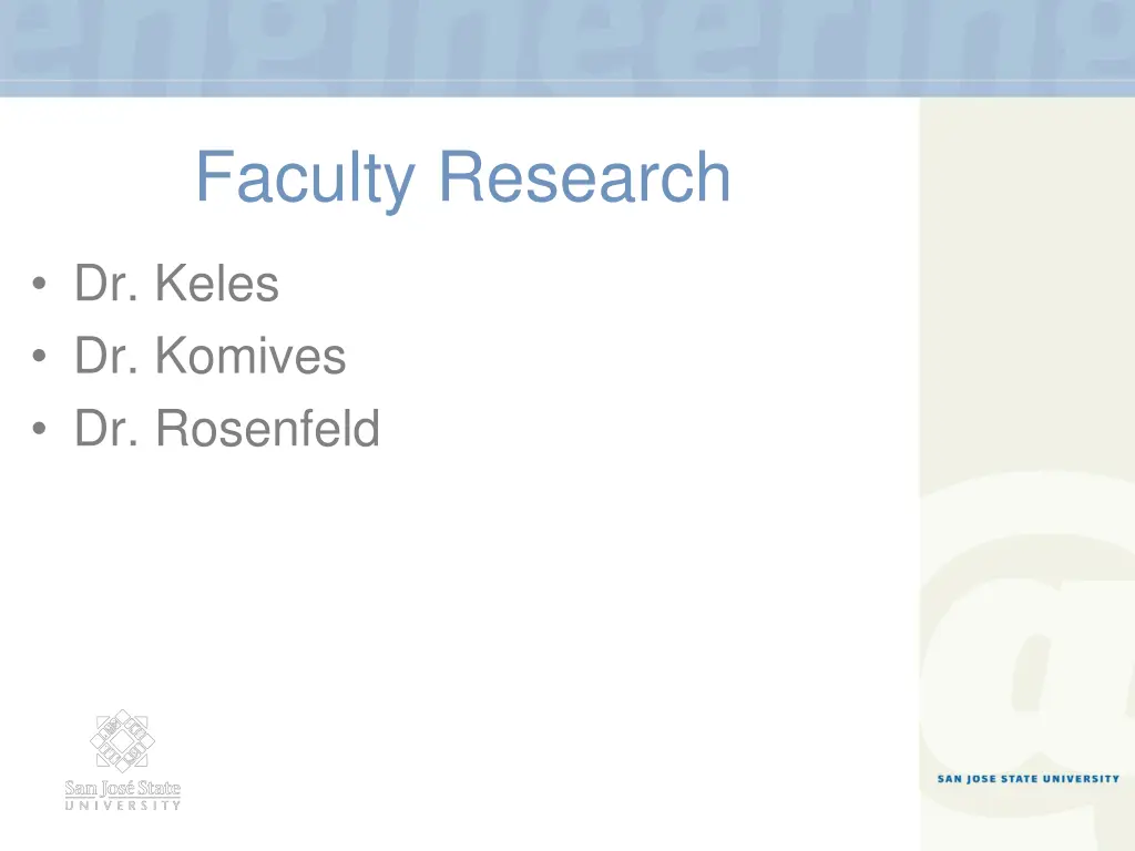 faculty research