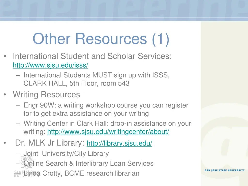 other resources 1 international student