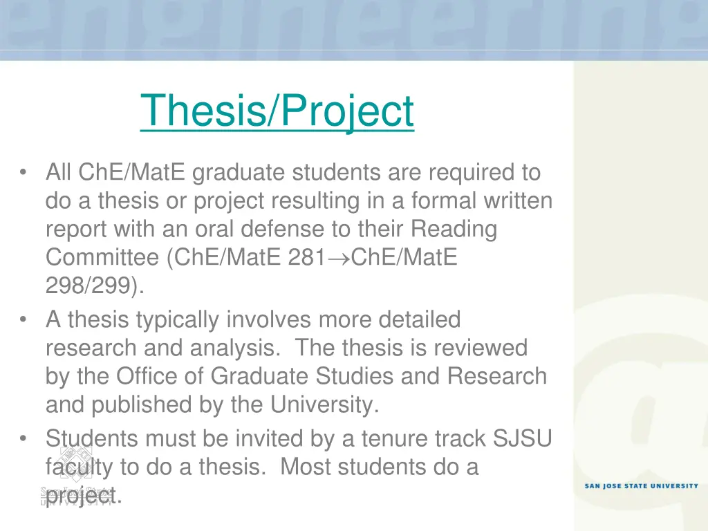 thesis project