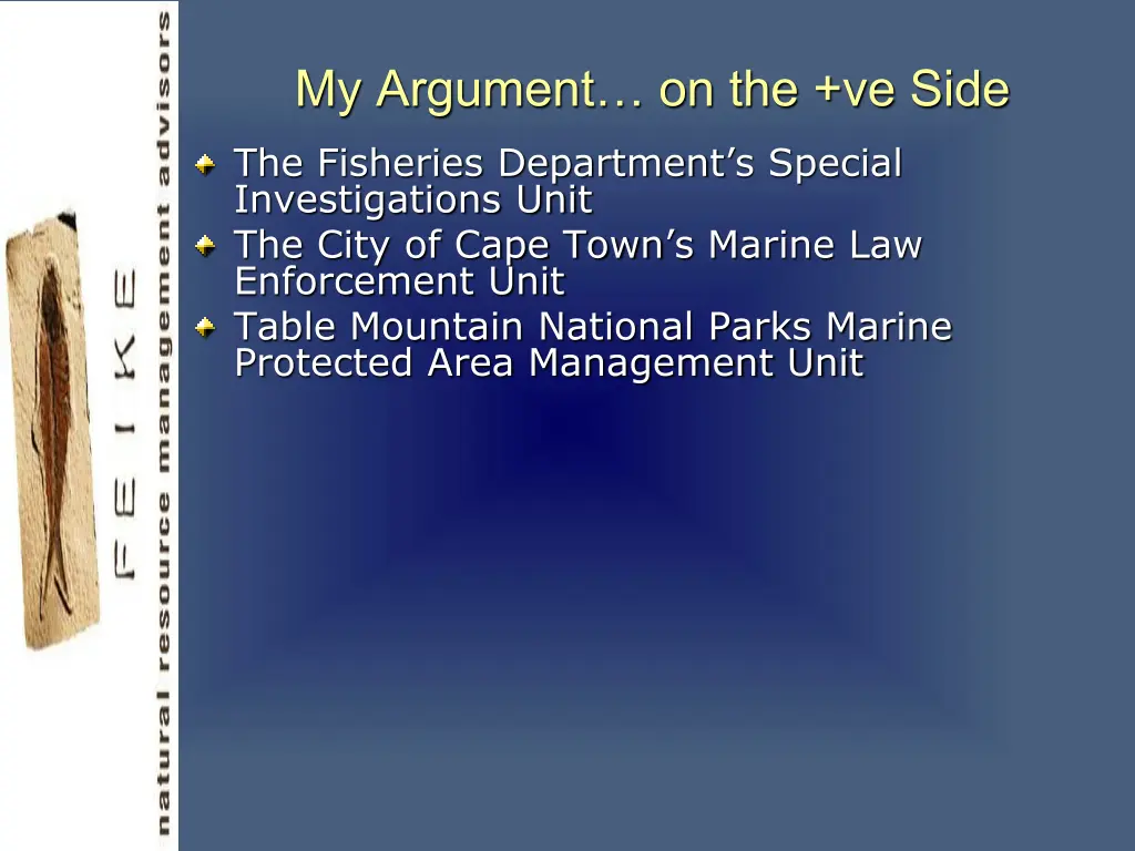my argument on the ve side