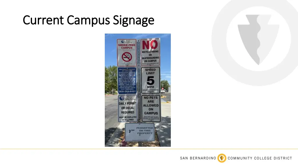 current campus signage current campus signage