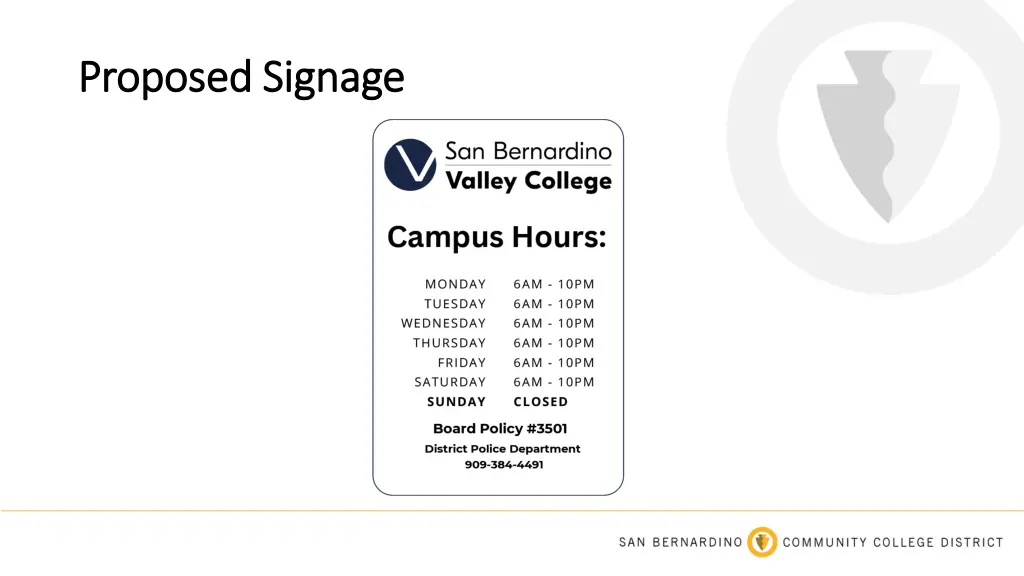 proposed signage proposed signage