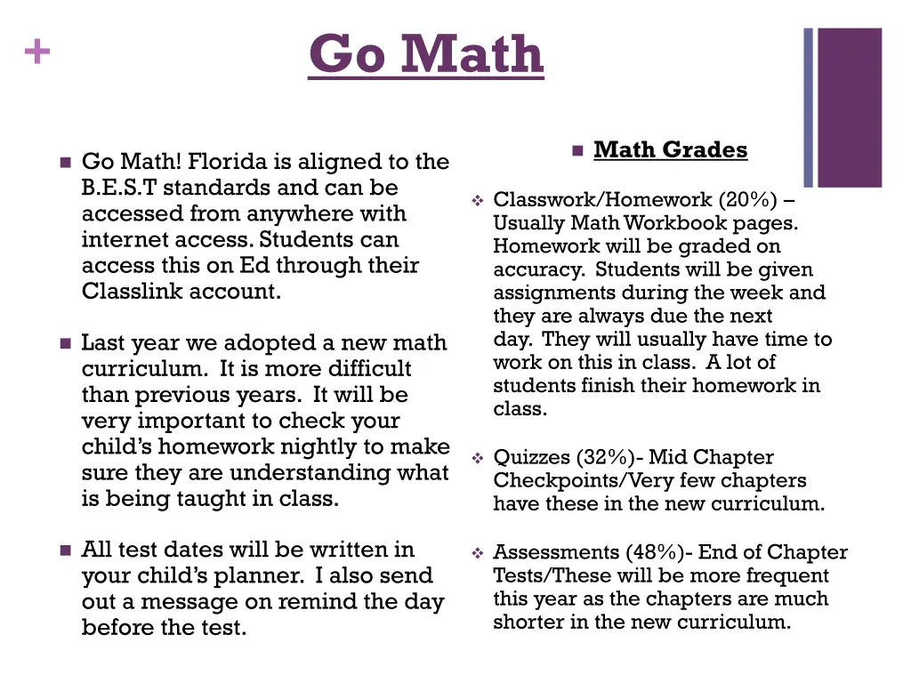 go math
