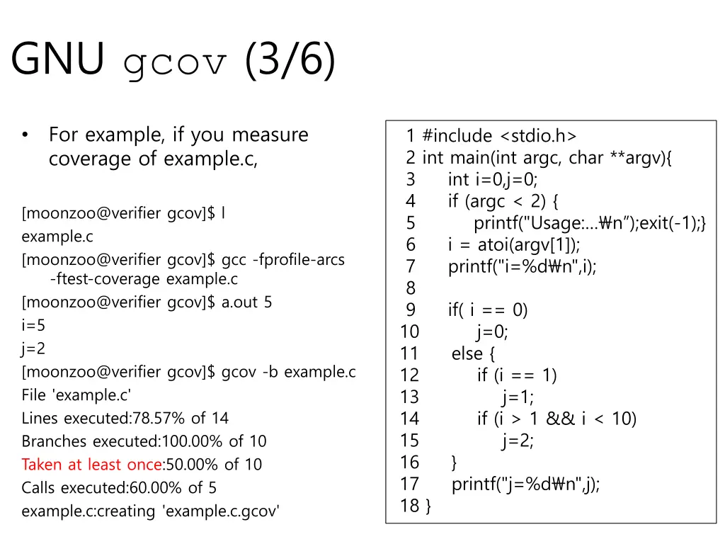 gnu gcov 3 6