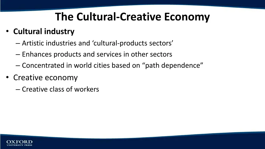 the cultural creative economy cultural industry