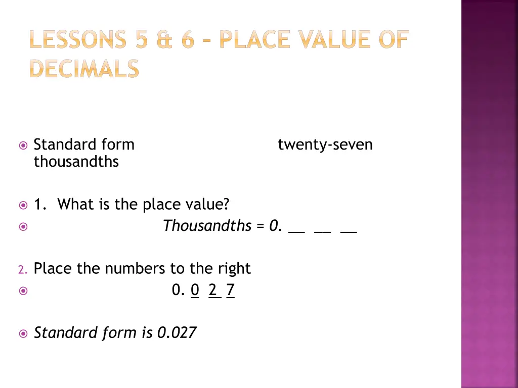 lessons 5 6 place value of decimals 1