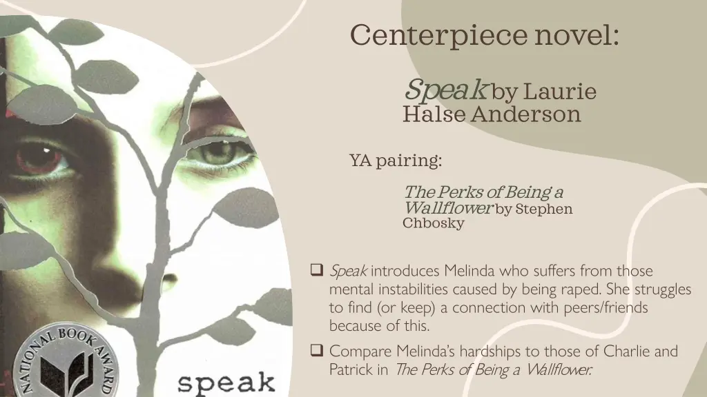 centerpiece novel