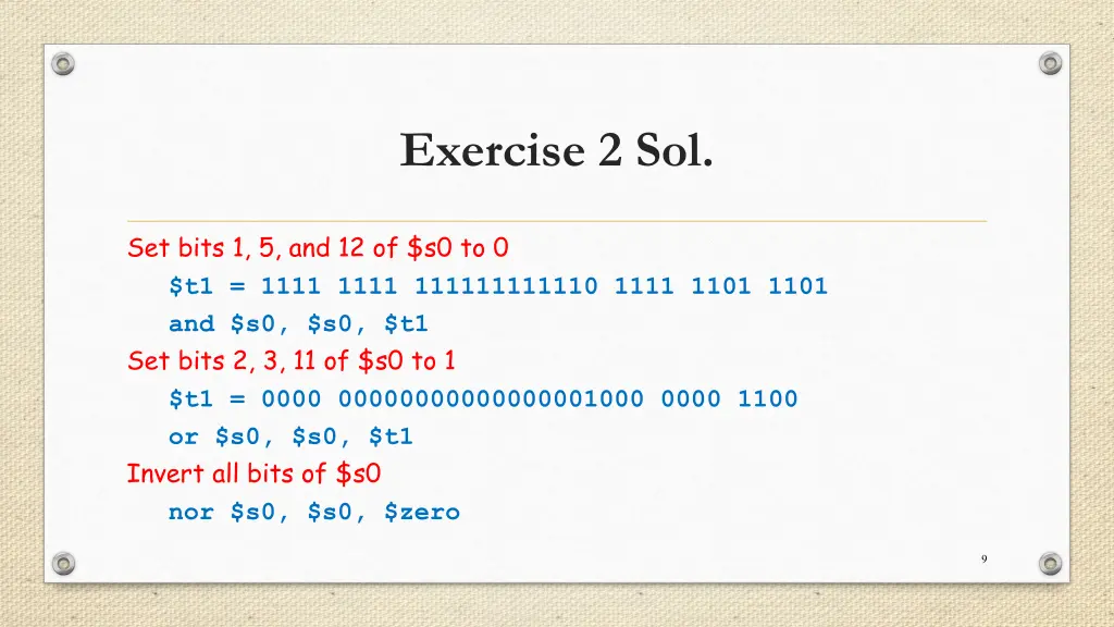 exercise 2 sol
