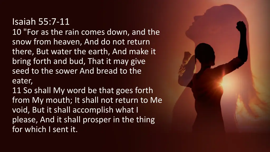 isaiah 55 7 11 10 for as the rain comes down