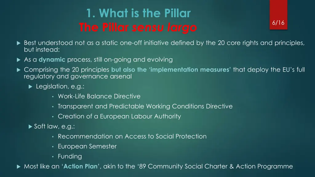 1 what is the pillar the pillar sensu largo