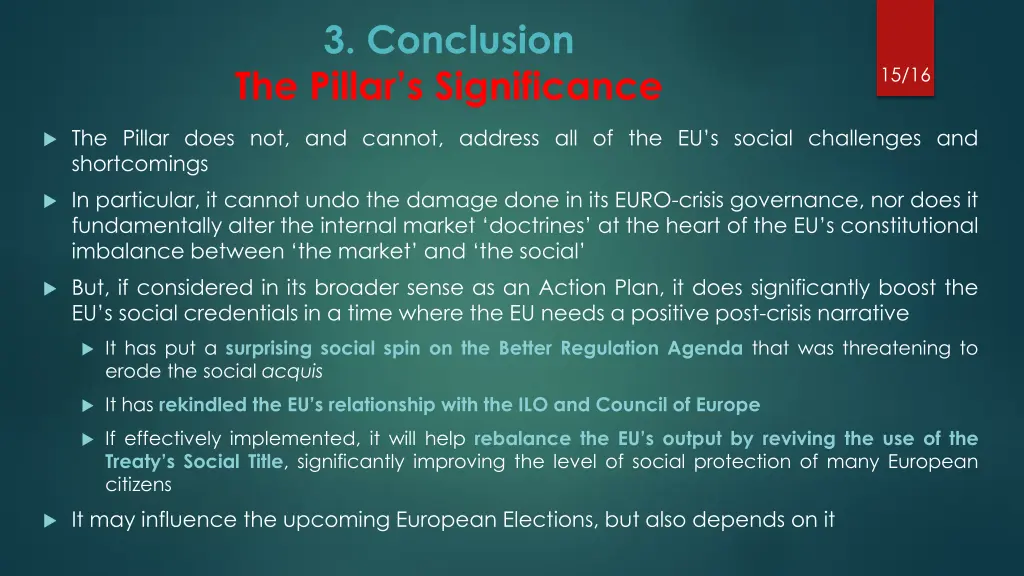 3 conclusion the pillar s significance