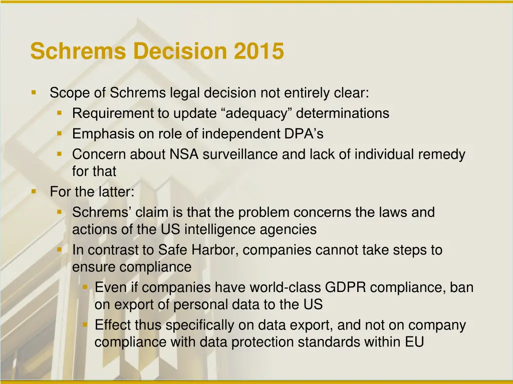 schrems decision 2015