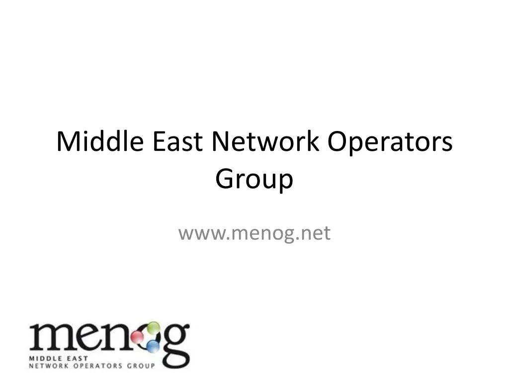 middle east network operators group