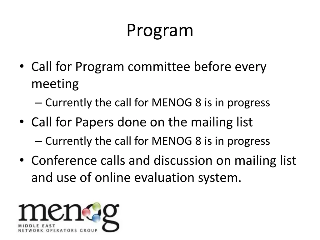 program