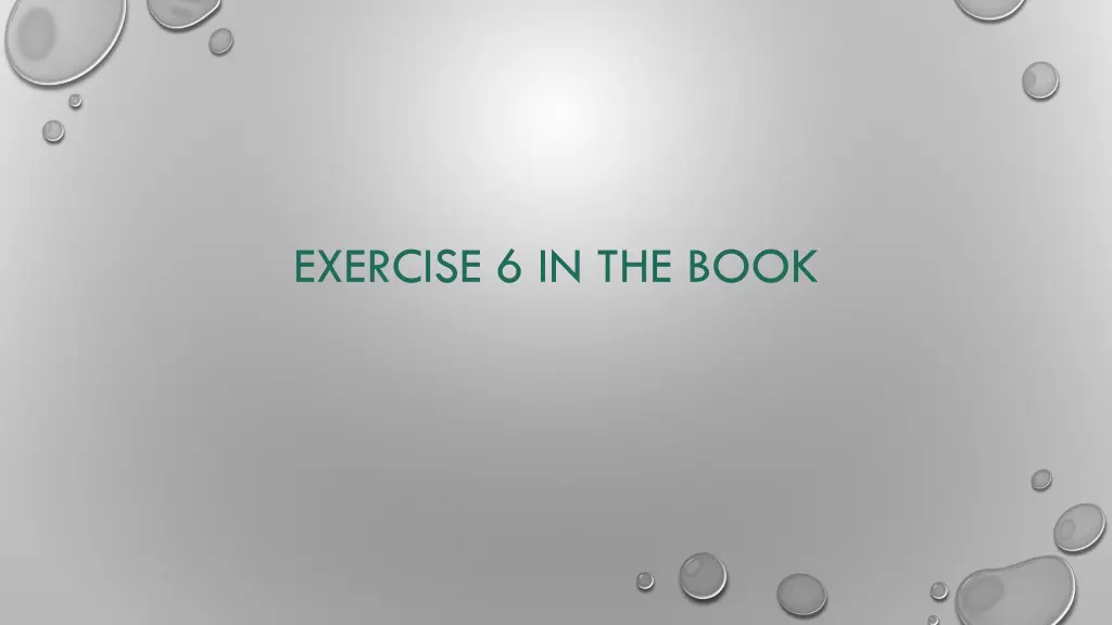 exercise 6 in the book