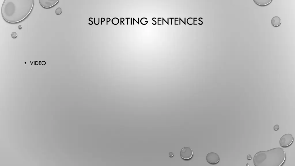 supporting sentences