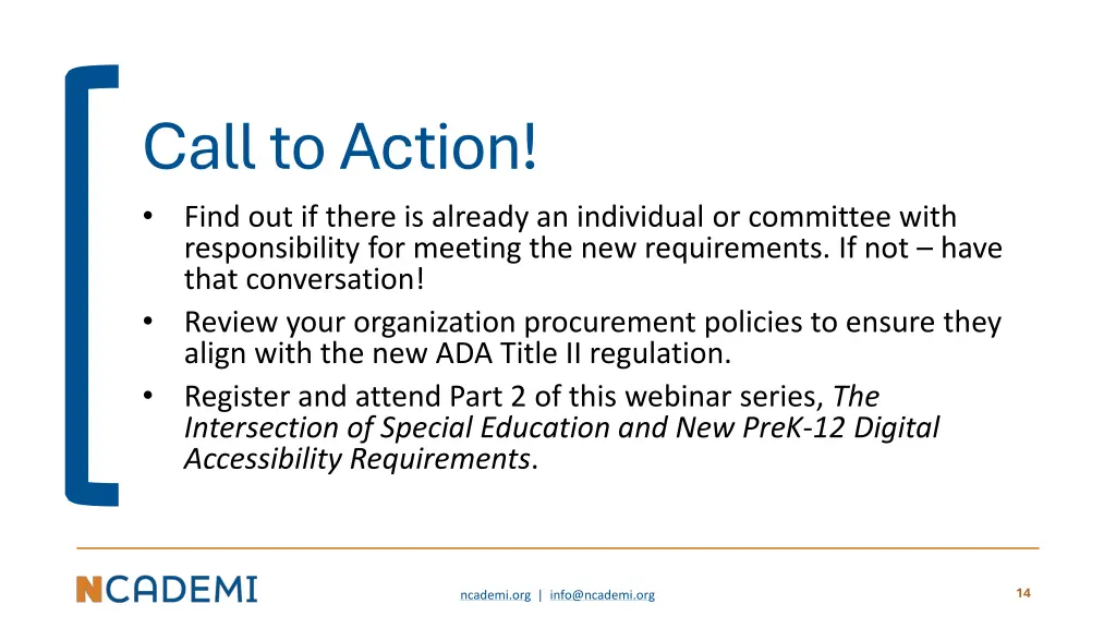 call to action find out if there is already