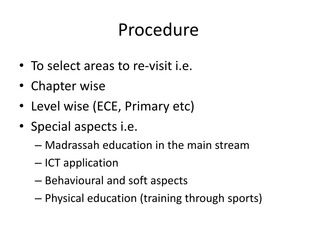 procedure