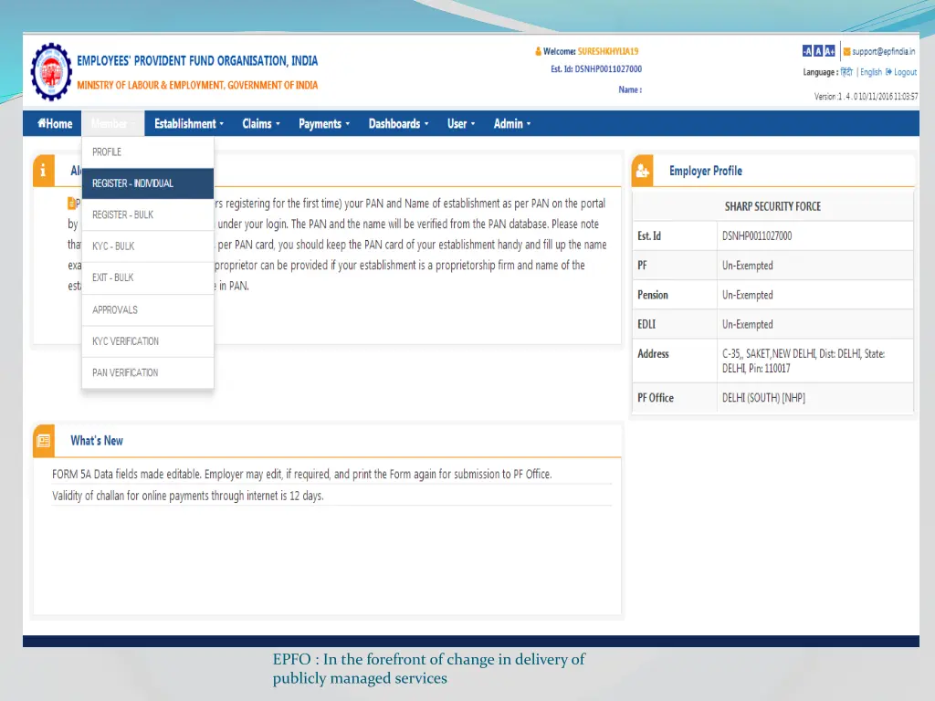 epfo in the forefront of change in delivery