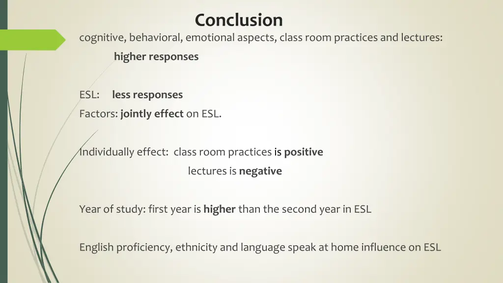 conclusion