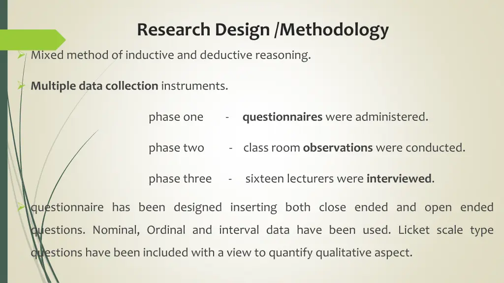 research design methodology