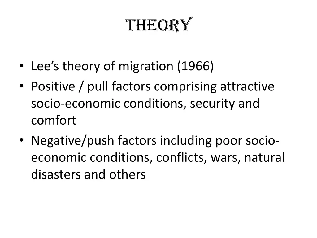 theory