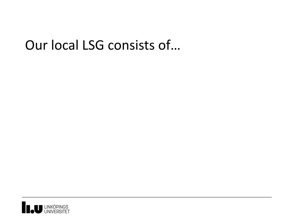 our local lsg consists of
