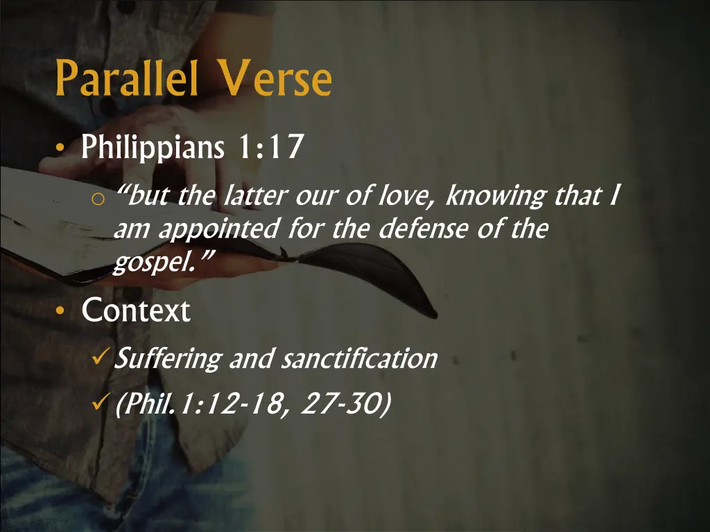 parallel verse