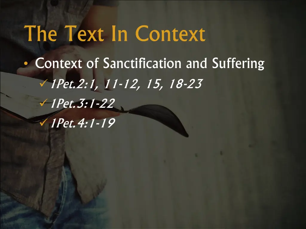 the text in context