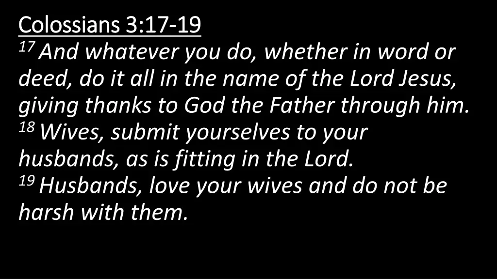 colossians 3 17 colossians