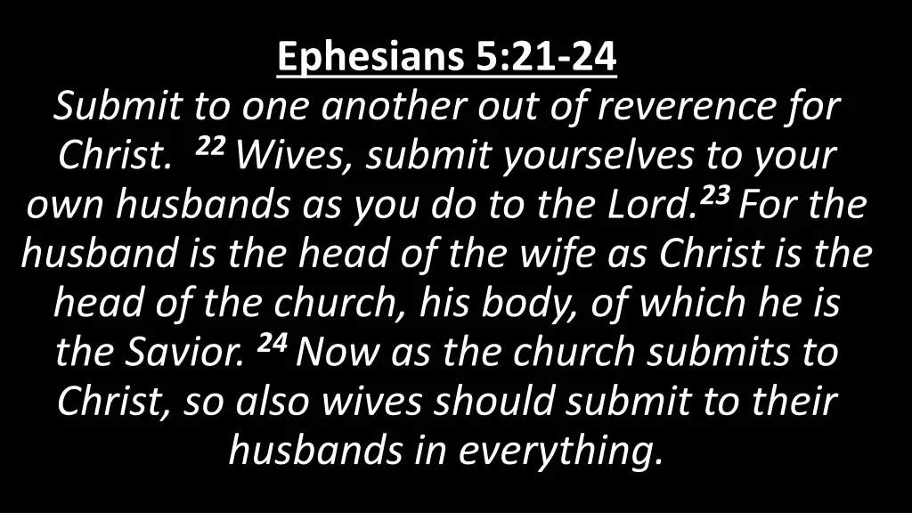 ephesians 5 21 24