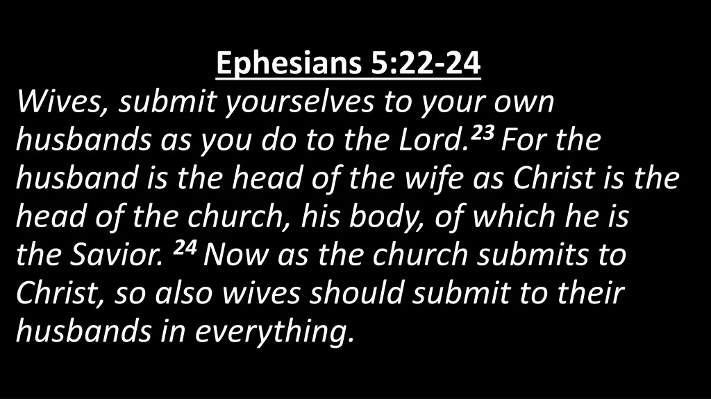 ephesians 5 22 24