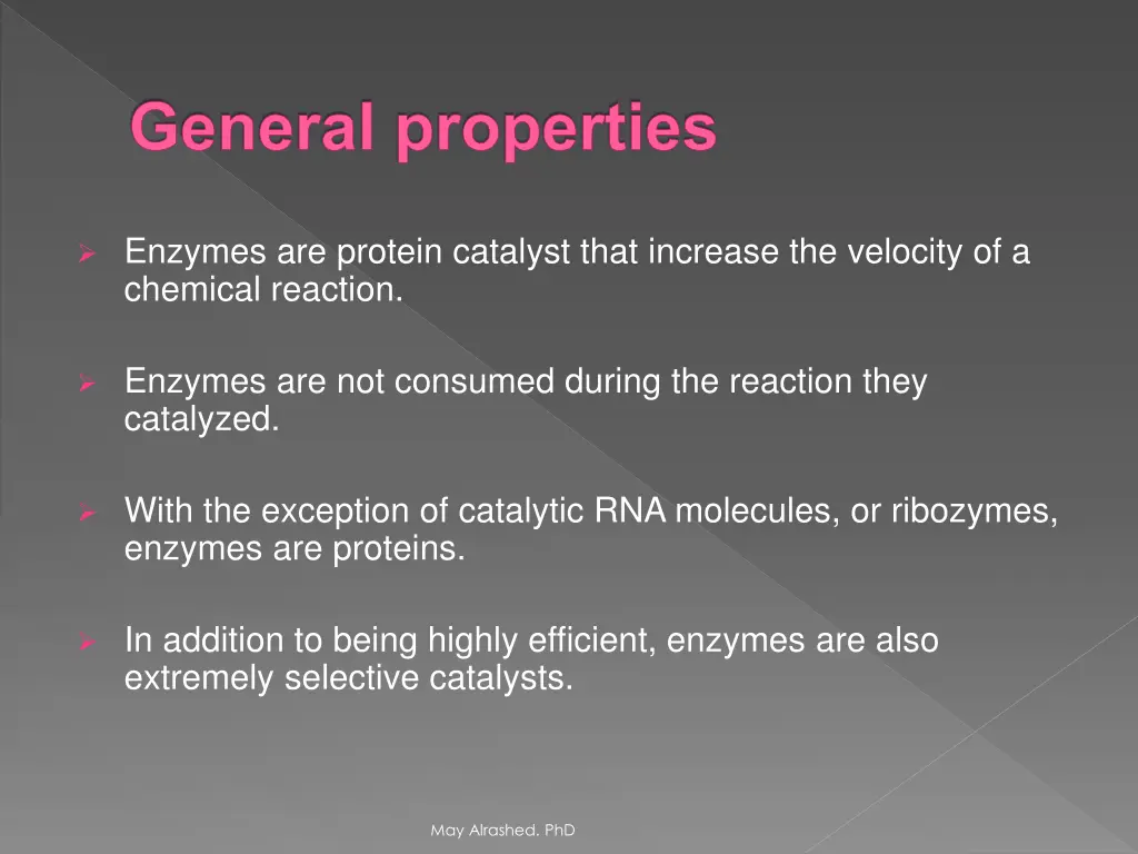 general properties