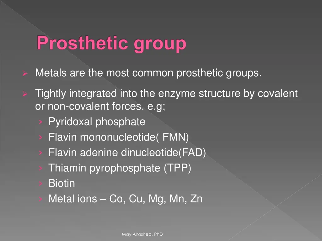 prosthetic group
