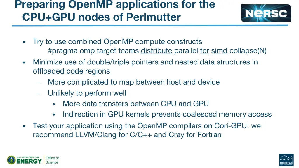 preparing openmp applications