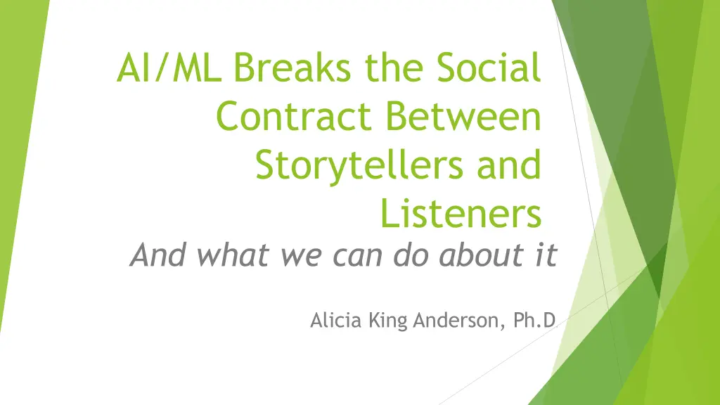 ai ml breaks the social contract between
